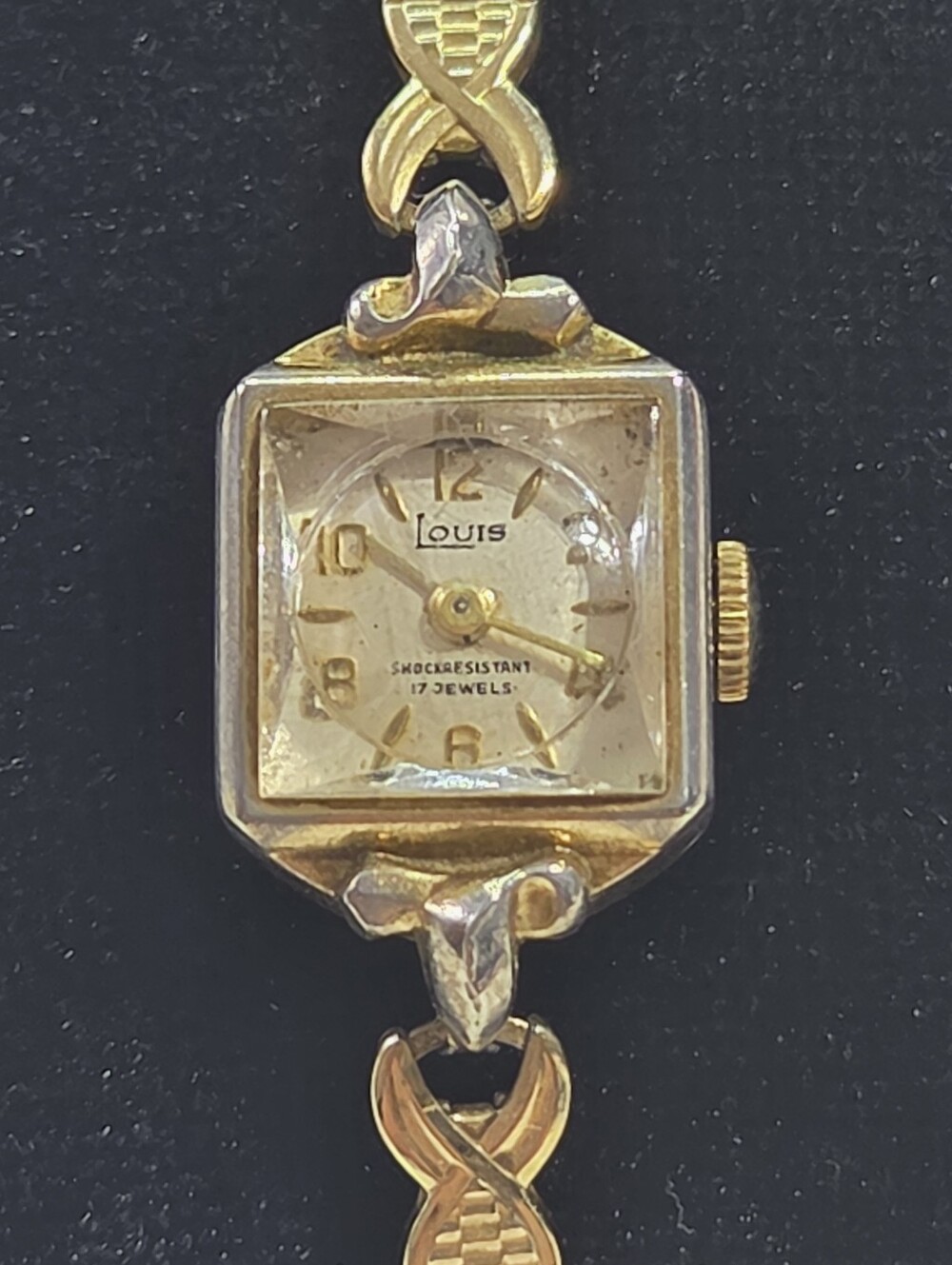 Louis - Vintage 1950's  Ladies Mechanical Cocktail Stretch Wrist Watch